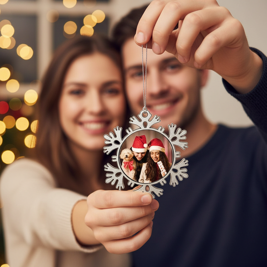 CrystalFlake Holiday Charm